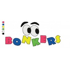 Logo Bonkers Embroidery Design